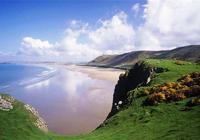 Rhossili Bay, Swansea, Wales, Nagy-Britannia